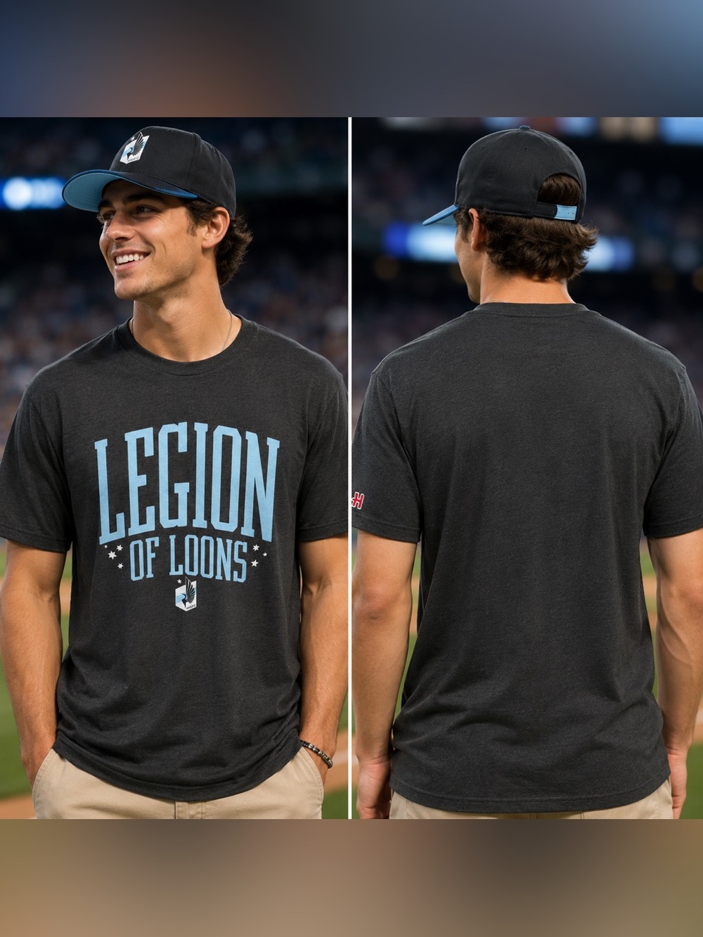🆕 NWT HOMAGE Minnesota United FC Legion of Loons Retro T-Shirt Men’s Medium MLS